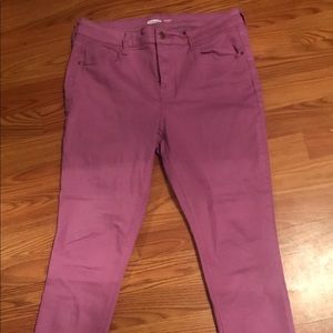Old Navy purple rockstar jeans